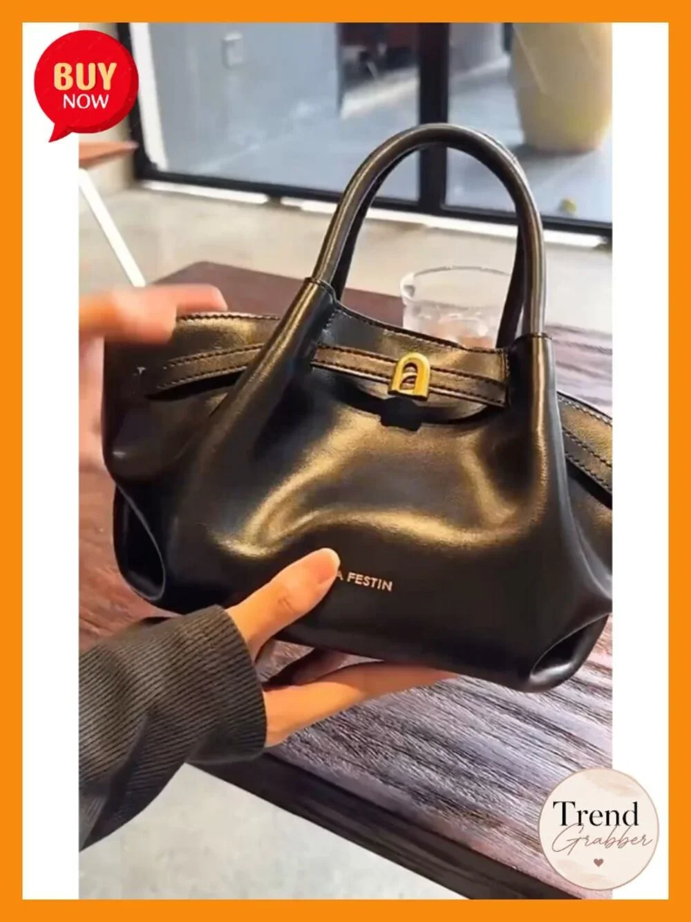 Genuine Leather Small Satchel Purse Mini Tote Hobo Bag Crossbody